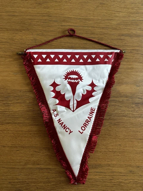 Fanion Racing Club De Strasbourg – 38 X 24 Cm – Palmarès Au Dos – Bon état