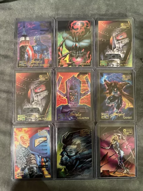 1995 Marvel Masterpieces Emotion Gold Signatures Series You Pick Finish Your Set