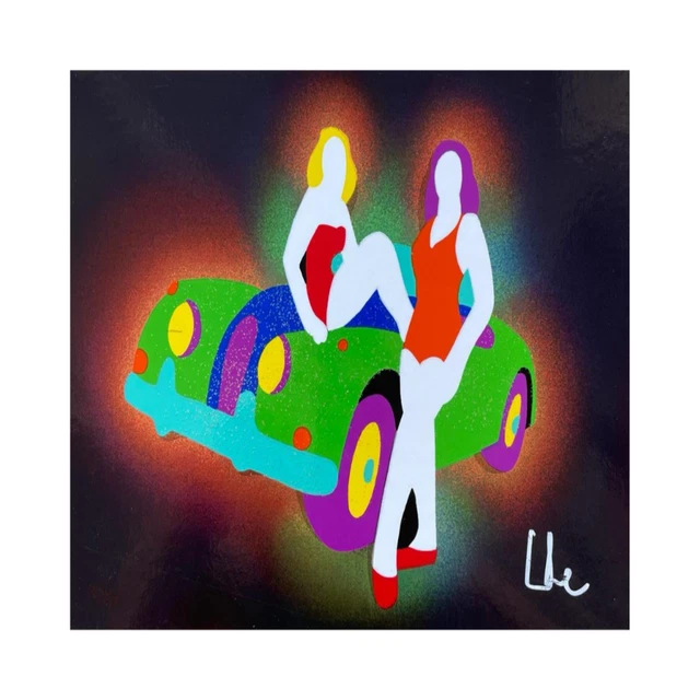 Handcrafted silk-screen painting on Lodola paper "independent women".