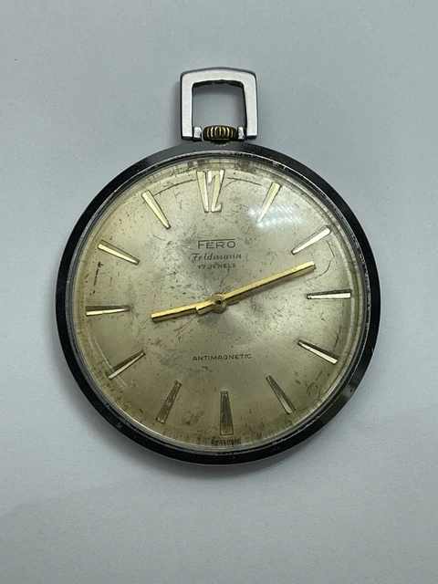Vintage Lanco Reloj Lanco De Bolsillo Vintage Lanco Silver Tone