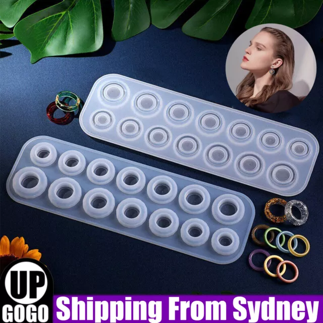 Ring Silicone Pendant Mold Jewellry Making Resin Mould Epoxy Casting Craft DIY