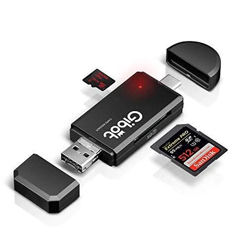 Gibot Tapez C Lecteur de Carte Mémoire SD/Micro SD Lecteur de Carte et Micro ...
