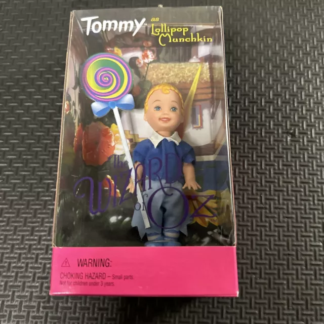 1999 MATTEL Barbie Kelly TOMMY Doll as LOLLIPOP MUNCHKIN The WIZARD of OZ NRFB