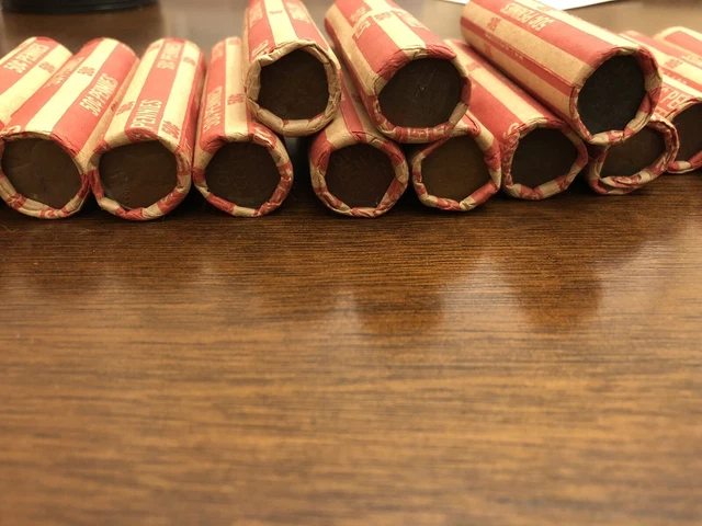 Us Wheat Pennies / Cent / Lincoln Shotgun Penny Roll Lot Of 50 -Unsearched By Me