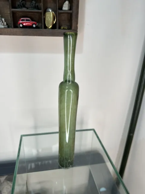 Large Antique 18th or 19th Century Green Glass Apothecary / Cologne Bottle