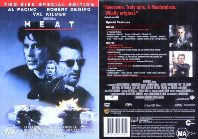 Heat - Special Edition - Al Pacino, Robert De Niro, Val Kilmer - 2 DVD Set