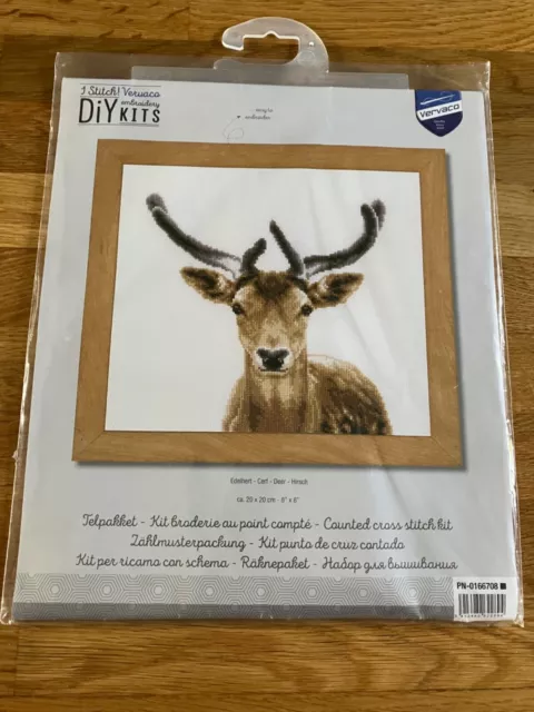 Vervaco Hirsche gezähltes Kreuzstich-Set - NEU