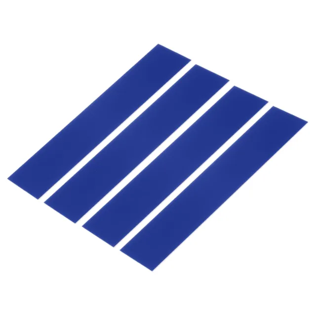 ABS Plastic Sheet 8"x2"x0.05" ABS Styrene Sheets Building 4 Pcs Blue/White