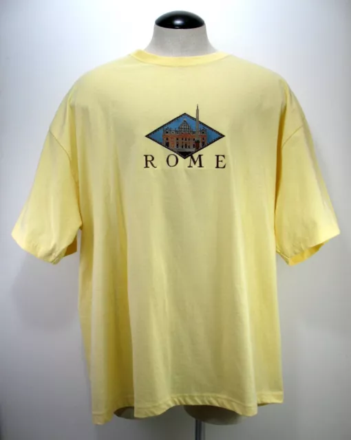 Princess Cruises - Shirt - Size XXL - Embroidered - Rome - Collection - Yellow