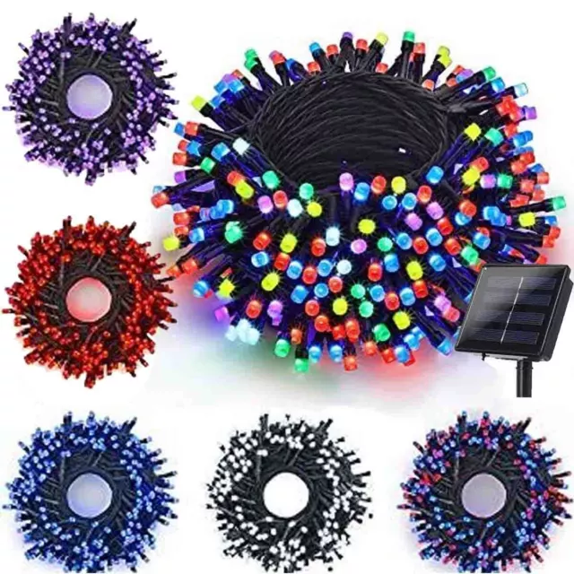 LED Solar String Light Lights Waterproof Outdoor Christmas Garden Party Decor