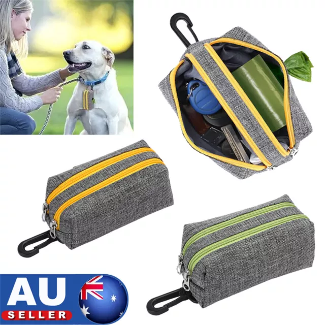 Pet Pouch Dog Poop Bag Dispenser Puppy Pick-Up Poo Waste Bags Holder Container