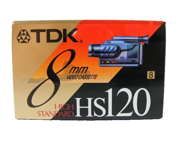 Cinta de video premium TDK P6120HS 8 mm sellado 8 mm