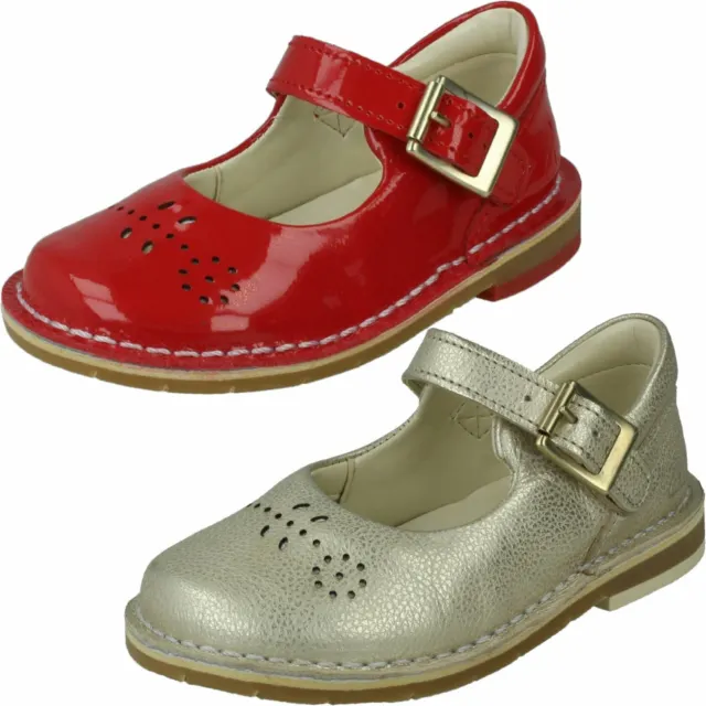 Girls Clarks Comet Play Toddler Buckle Casual Kids Smart Dress Shoes Infant Size