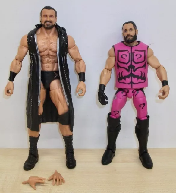 WWE - Drew McIntyre vs Seth Rollins wrestling figures - Mattel Elite -