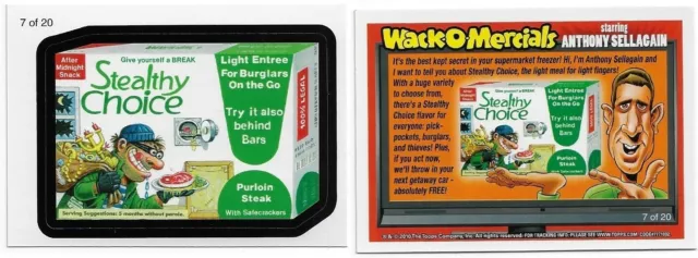 2010 Topps Wacky Packages Series 7 Wack-O-Mercials Crimetapp Card 7 Of 20