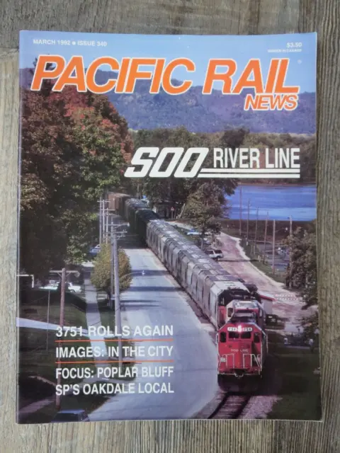 1992 Pacific Rail News Magazine: March - SOO River Line/3751 Rolls Again