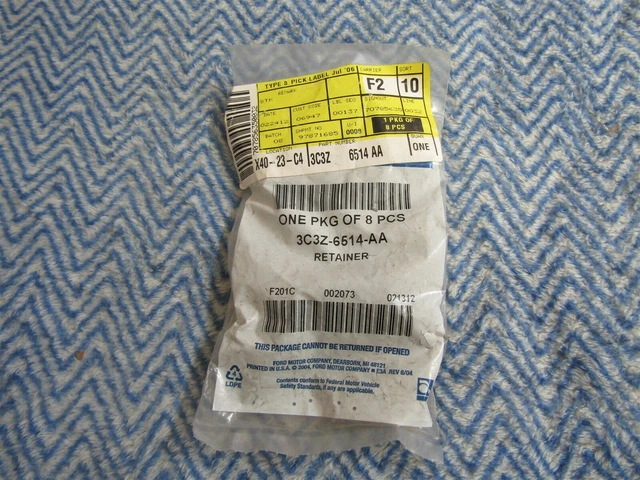 Retenedor, Número De Peza GM 11612122, Bolsa De 10, A122