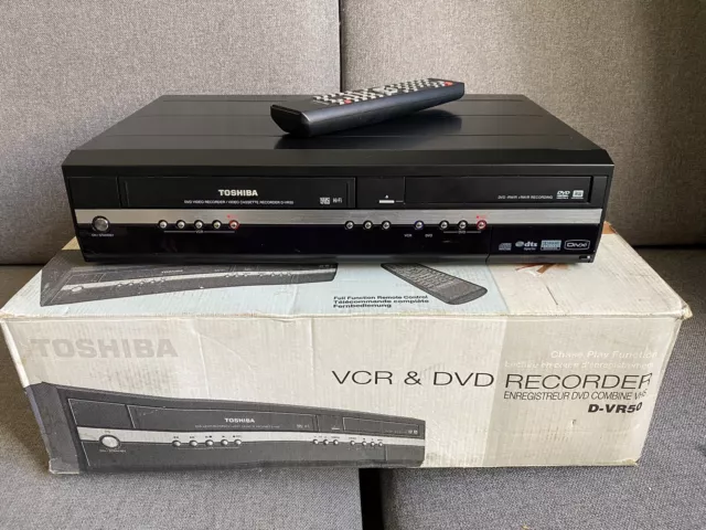 TOSHIBA D-VR50KF Combiné Magnétoscope VHS / DVD Lecteur Enregistreur