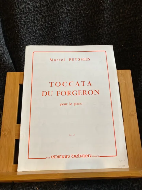Marcel Peyssies Toccata du Forgeron partition pour piano éditions Delrieu