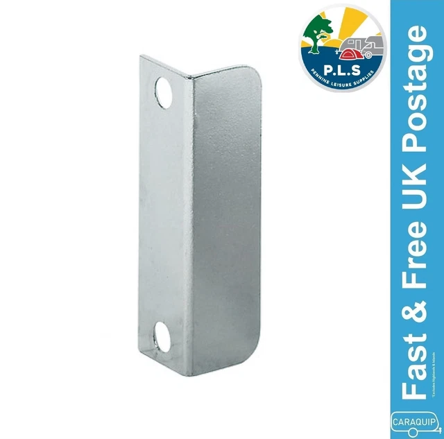 2-Pack Steel Gate Latch Catch Plate - 62mm Hole Spacing Replacement For Suffolk Latches