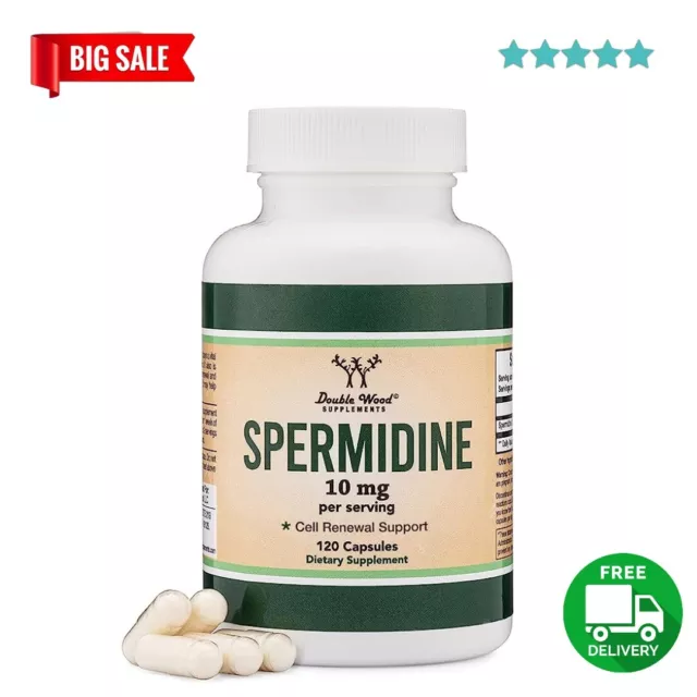 Spermidine (10mg of 99% idine - Third Party Tested ) 120 Capsules Anti Aging