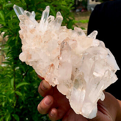 2.29LB  A+++Large Natural white Crystal Himalayan quartz cluster /mineralsls 761