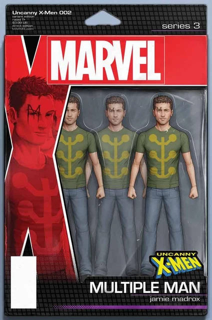 Uncanny X-Men 2 Christopher Multiple Man Action Figure Variant Nm