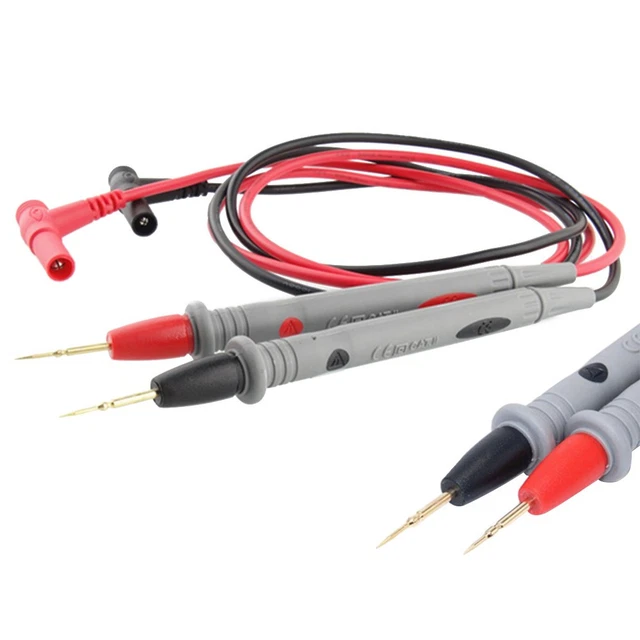 Pinces Crocodiles Isolées - Paire Noir/rouge, 10A 1000V, Pour Multimètre, Tests électriques