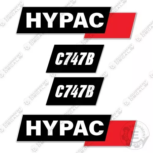 Fits Hypac C747B Decal Kit Roller Equipment Decals - 7 YEAR OUTDOOR 3M VINYL!