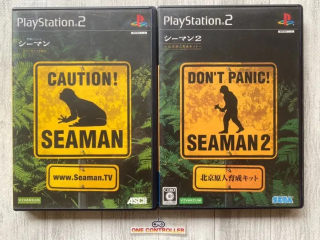 SONY PlayStation 2 PS2 Seaman 1 & 2 set from Japan