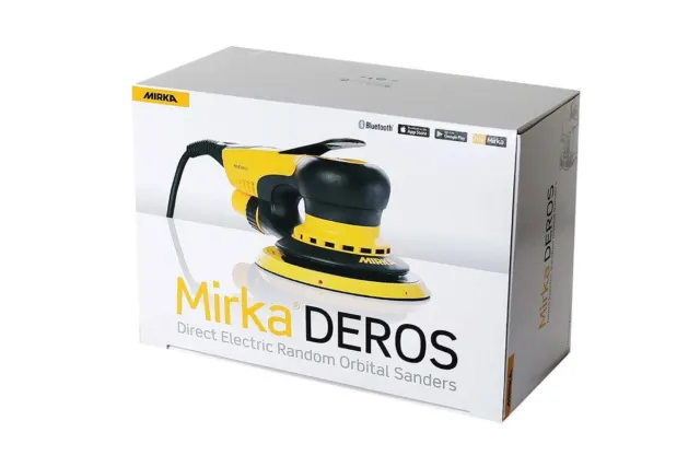 Mirka DEROS 650CV 220-240V 150mm  6" Electric Random Orbital Car Sander Palm 3