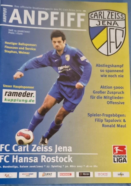 2006/07 2.BUNDESLIGA FC Hansa Rostock FC CarlZeissJena EUR 2,99
