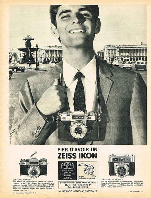 PUBLICITE ADVERTISING   1966   ZEISS IKON   appareil photo