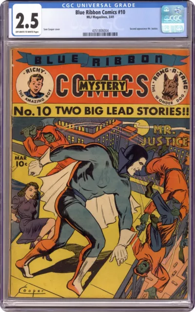 Blue Ribbon Comics #10 CGC 2.5 1941 4351806004