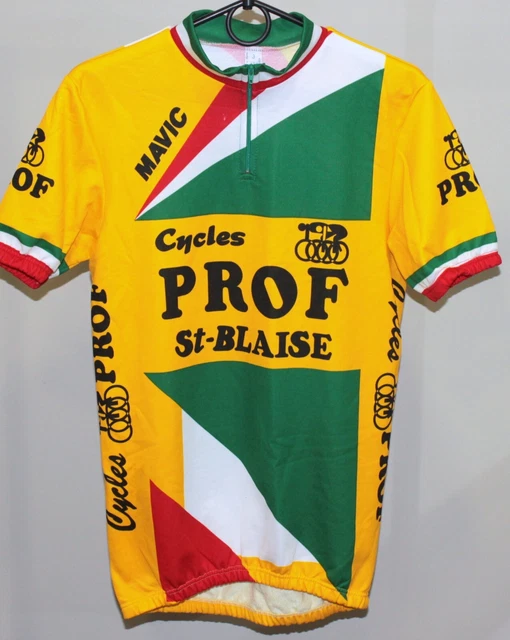 Maillot Cyclisme Vintage Portugais "Arrifana" - Marcel, Années 80, Taille M, Jaune