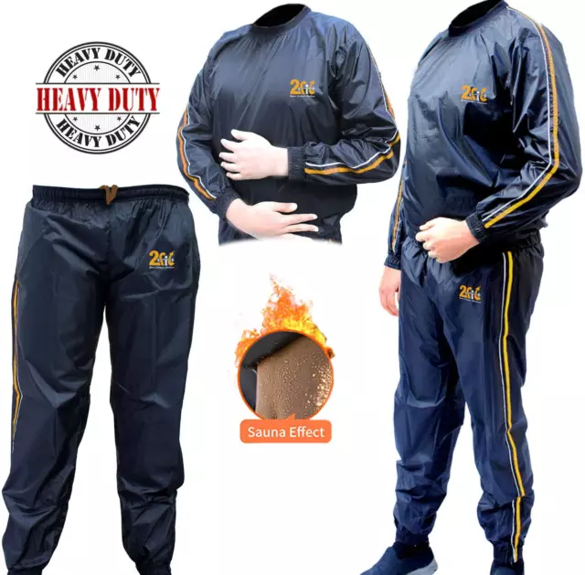 2Fit Sauna Sweat Suit Exercise Gym Track Running Fitness Weight Loss Sauna Bath 2