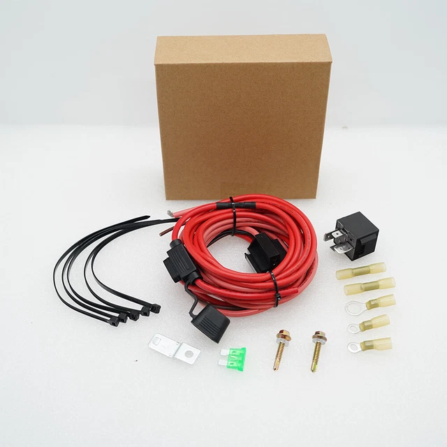 ELECTRIC FUEL PUMP Relay Bypass Kit Wiring Harness Kit Fit 12V System P