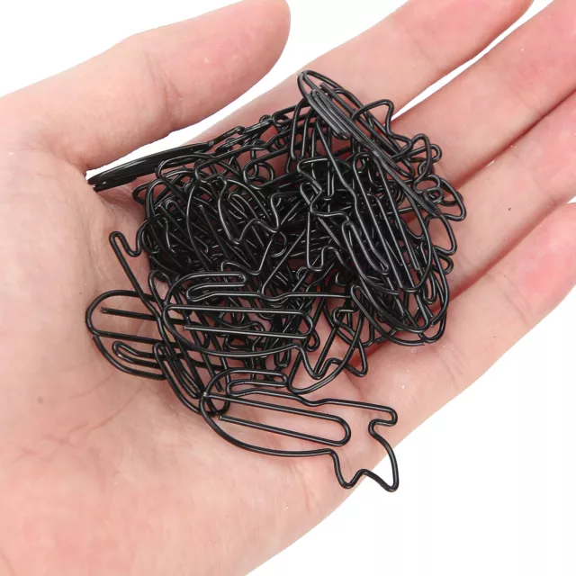 30x Plastic Coated Wire Paperclip Bookmark Clip File Business Card Holder ◑