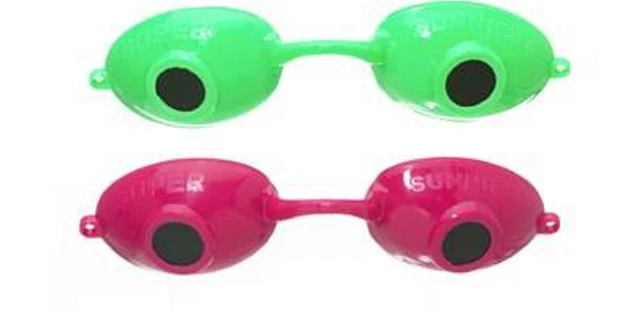 Paquete de 2 gafas bronceadoras Super Sunnies protección UV para los ojos (colores surtidos)