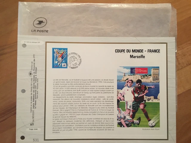 Coupe Du Monde Football 1998 – Souvenir OM Marseille, Pièce Collector