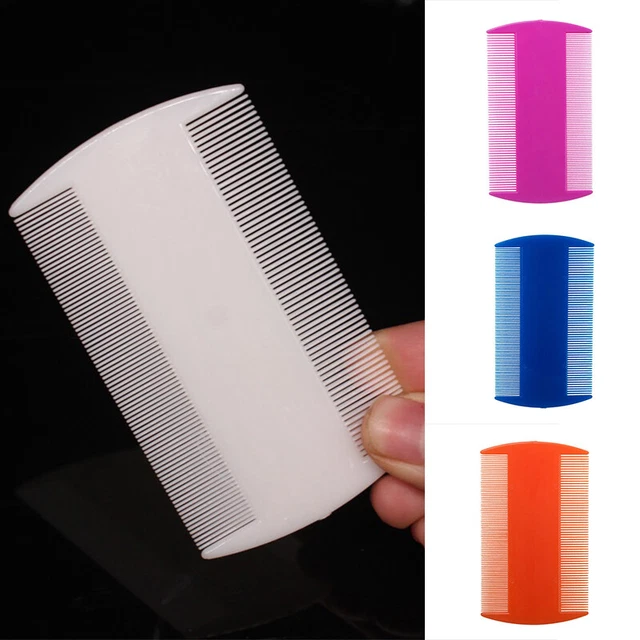 Nit Comb Sided Pet Nit Comb Double Nits Kids Pastel Flea Head Lice Detection