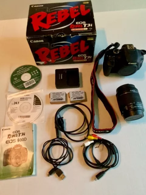 Canon EOS Rebel T3i 18.0MP Digital SLR Camera Kit - Black (5169B003)