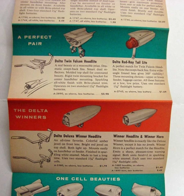 vintage delta bicycle light