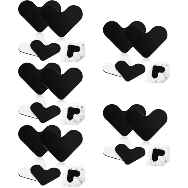 20 piezas pinzas de alfombra almohadillas en forma de corazón alfombras cintas de alfombra pegatinas para madera dura