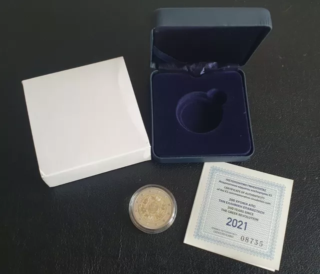 Coffret 2 euro BE Grèce 2021, 200ans Revolution, Greece, Griechenland, PROOF, PP
