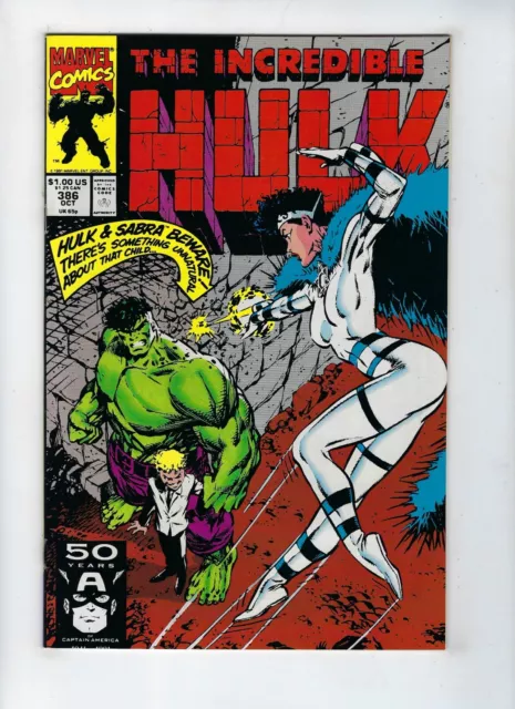 Incredible Hulk # 386 Marvel Comics Sabra app David/Keown Oct 1991 NM