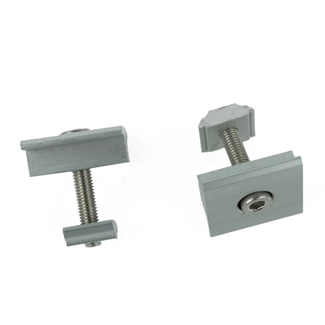 OUNONA Kit Di Staffe A Z In Alluminio Per Pannelli Solari (8 Pezzi) – Supporto Di Montaggio Leggero E Antiruggine