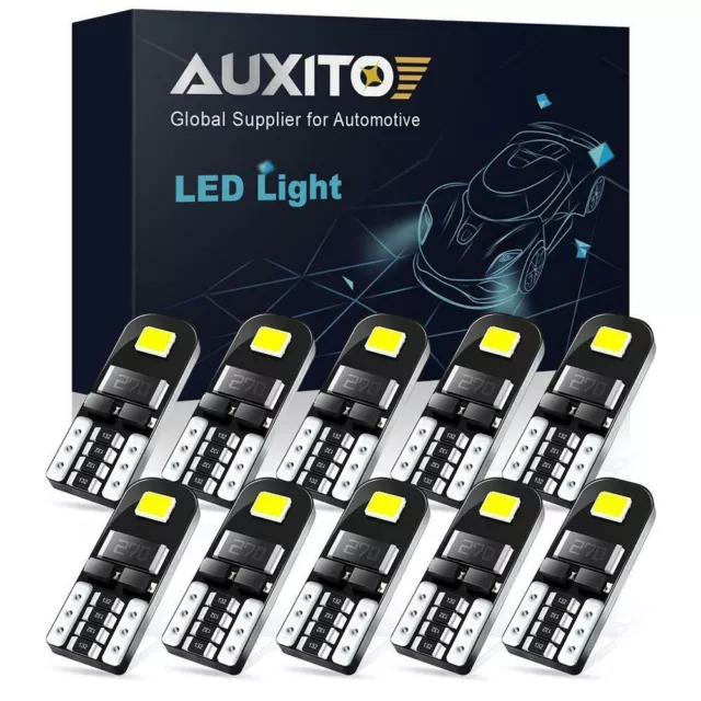 10X T10 Car Bulbs Led Error Free Canbus Smd Xenon White W5W 501 Side Light Bulb