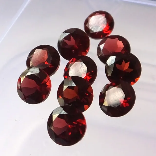 Natural Garnet Mozambique Round Faceted Cut 3mm To 10mm Loose Gemstone