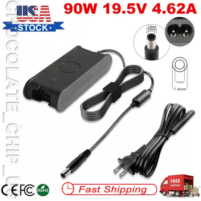 90W Charger For Dell Latitude Series Laptop AC Adapter Power Supply 19.5V 4.62A
